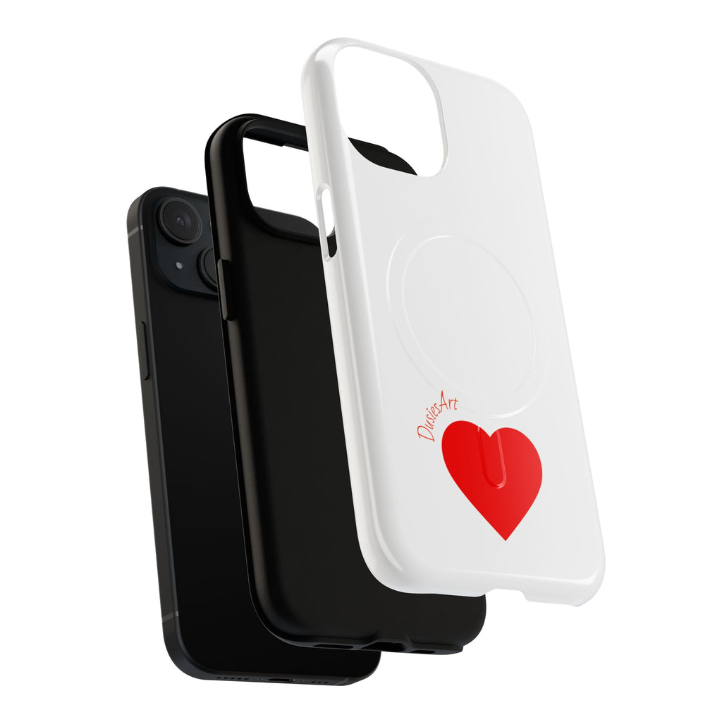 Red Heart Love Design Phone Case | Tough Magnetic Case