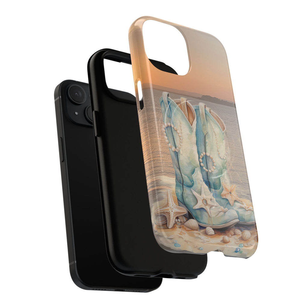 Turquoise Cowboy Boots Phone Case | Tough Magnetic Case