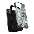 Sundown Cowgirl Boots Brown Phone Case | Coastal Western Patchwork MagSafe Design