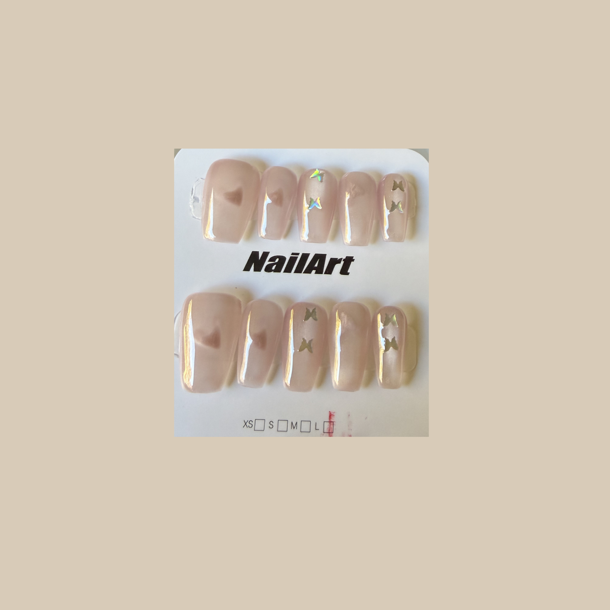 Coastal Flutter Press On-Nail Set