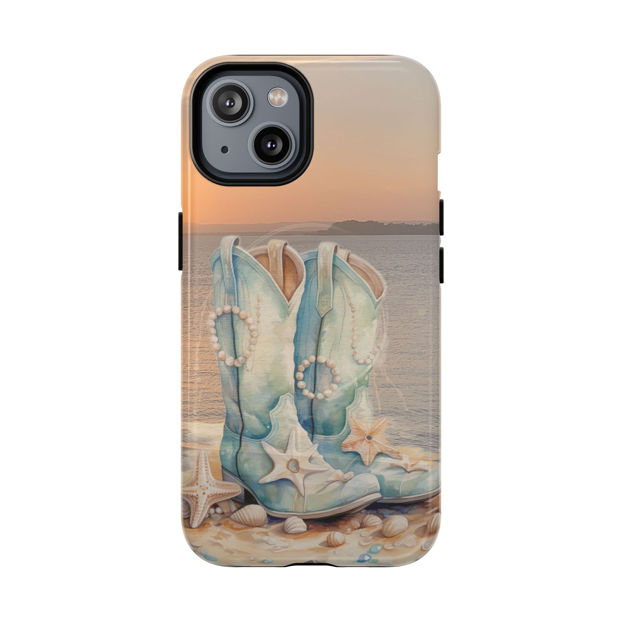 Turquoise Cowboy Boots Phone Case | Tough Magnetic Case
