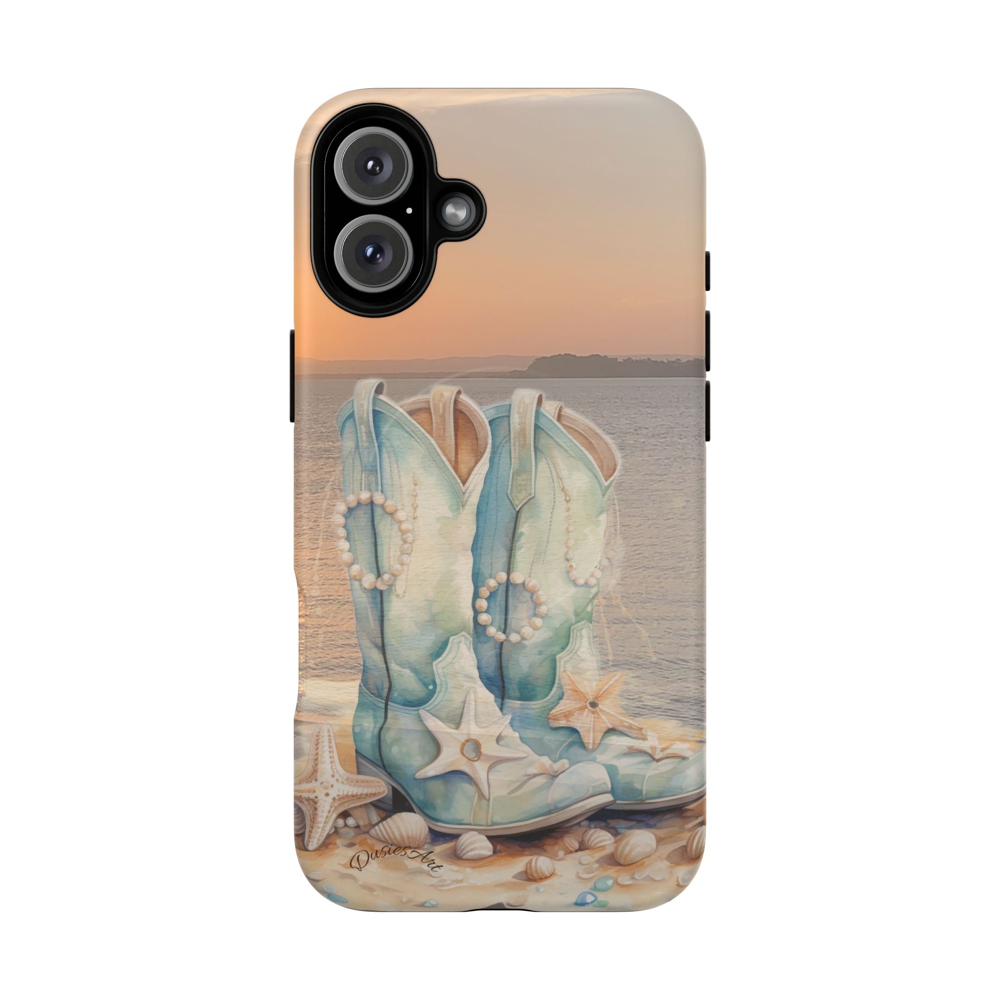 Sundown Boots Phone Case | Coastal Western Artwork| Tough Magnetic Case