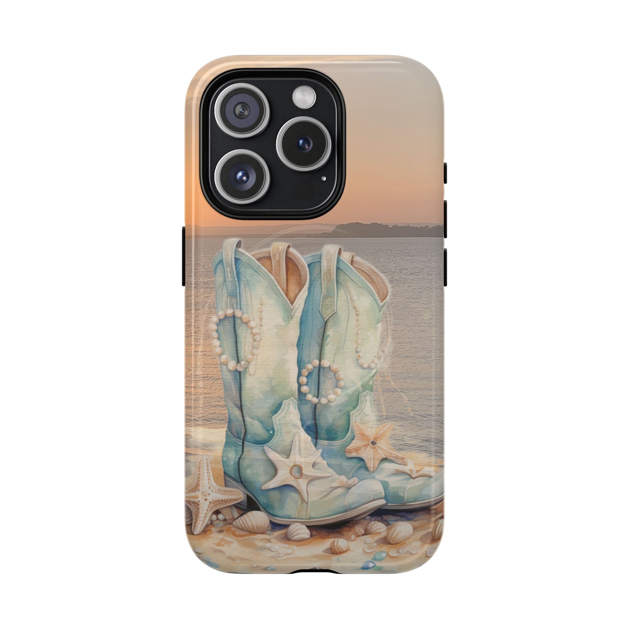 Turquoise Cowboy Boots Phone Case | Tough Magnetic Case