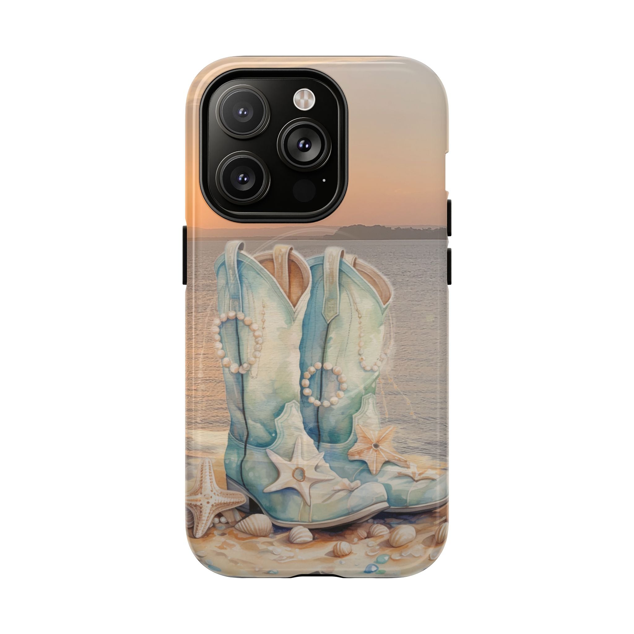 Turquoise Cowboy Boots Phone Case | Tough Magnetic Case