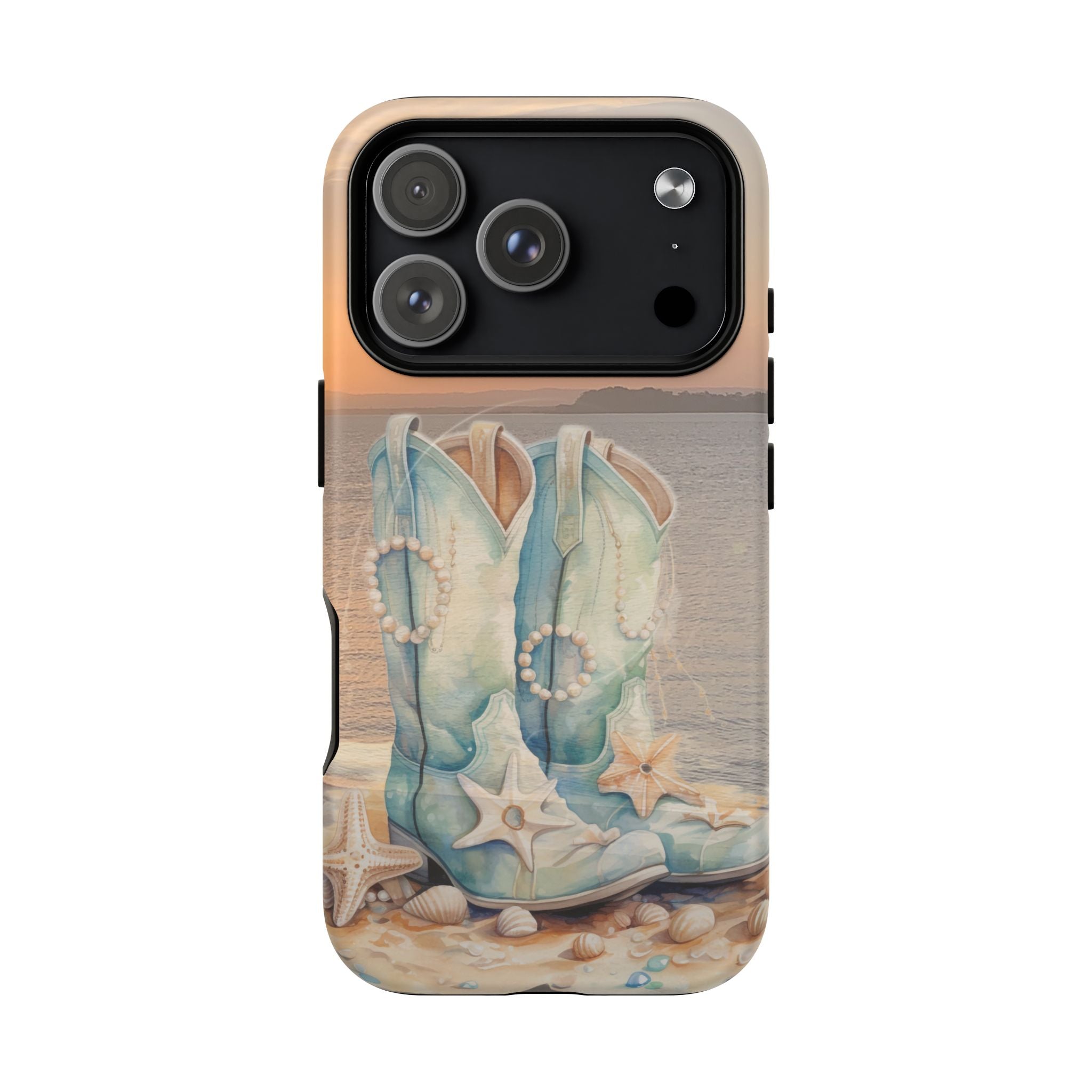 Turquoise Cowboy Boots Phone Case | Tough Magnetic Case