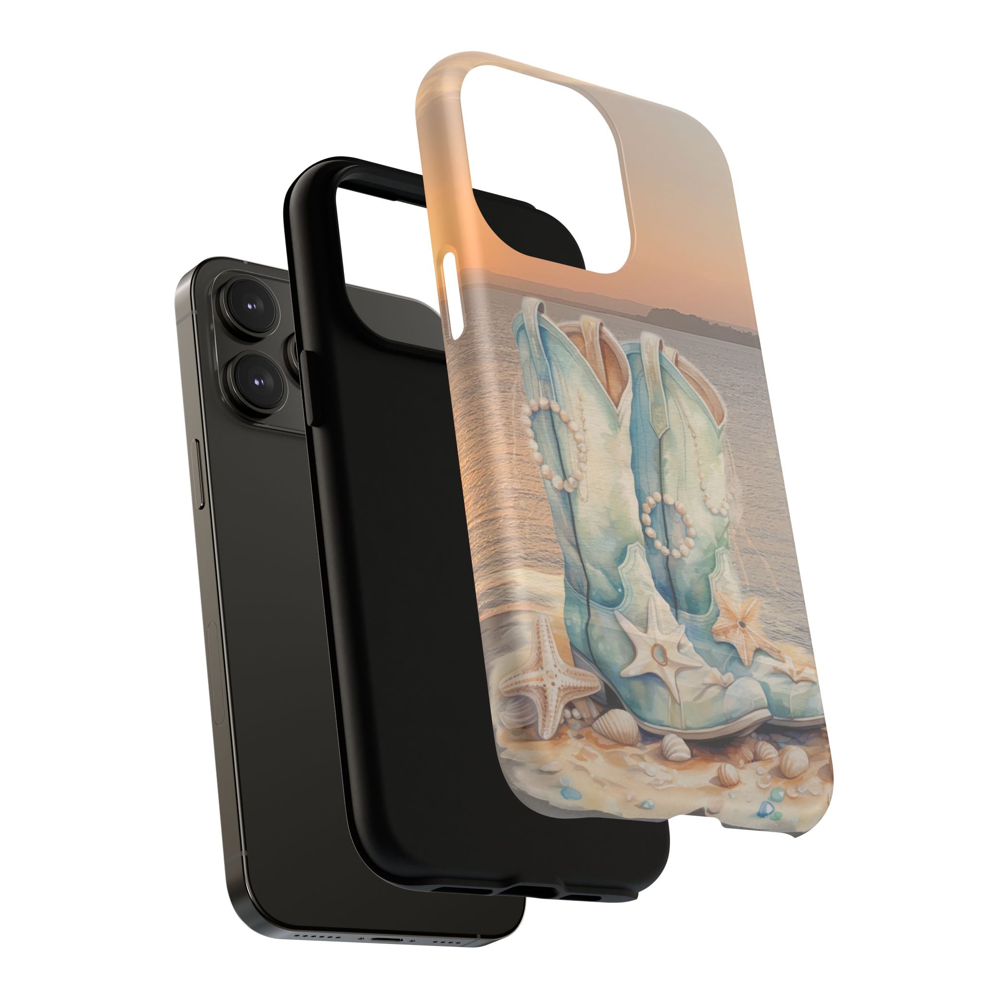 Turquoise Cowboy Boots Phone Case | Tough Magnetic Case