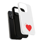 Red Heart Love Design Phone Case | Tough Magnetic Case
