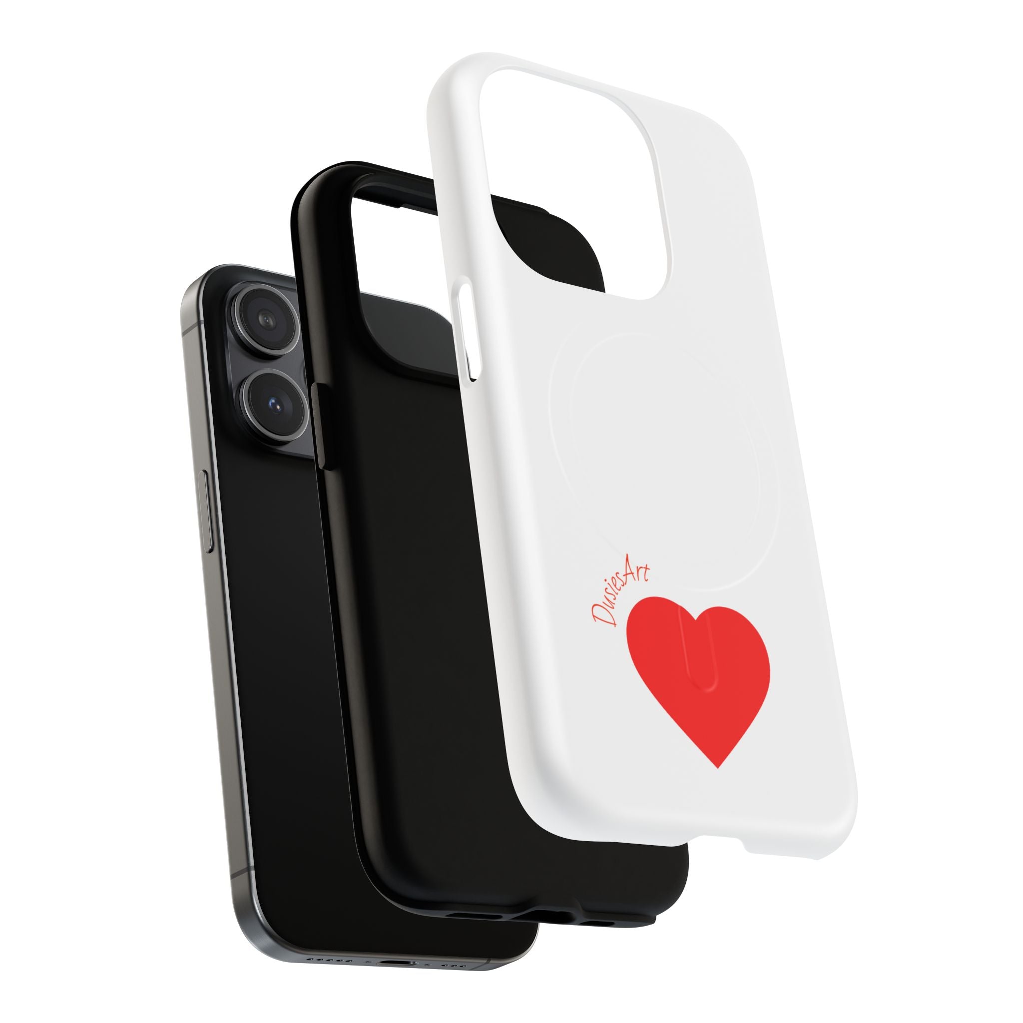 Red Heart Love Design Phone Case | Tough Magnetic Case