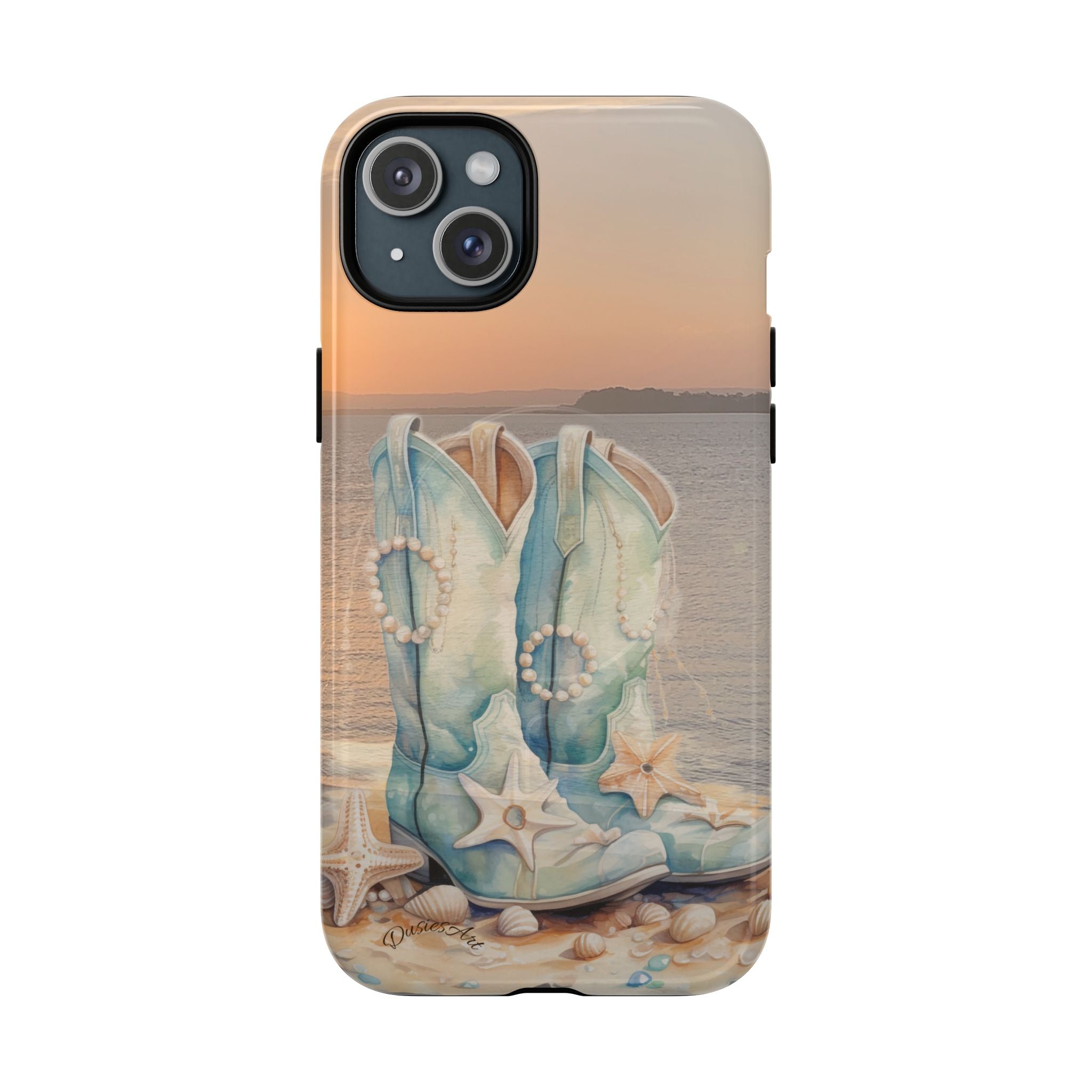 Sundown Boots Phone Case | Coastal Western Artwork| Tough Magnetic Case