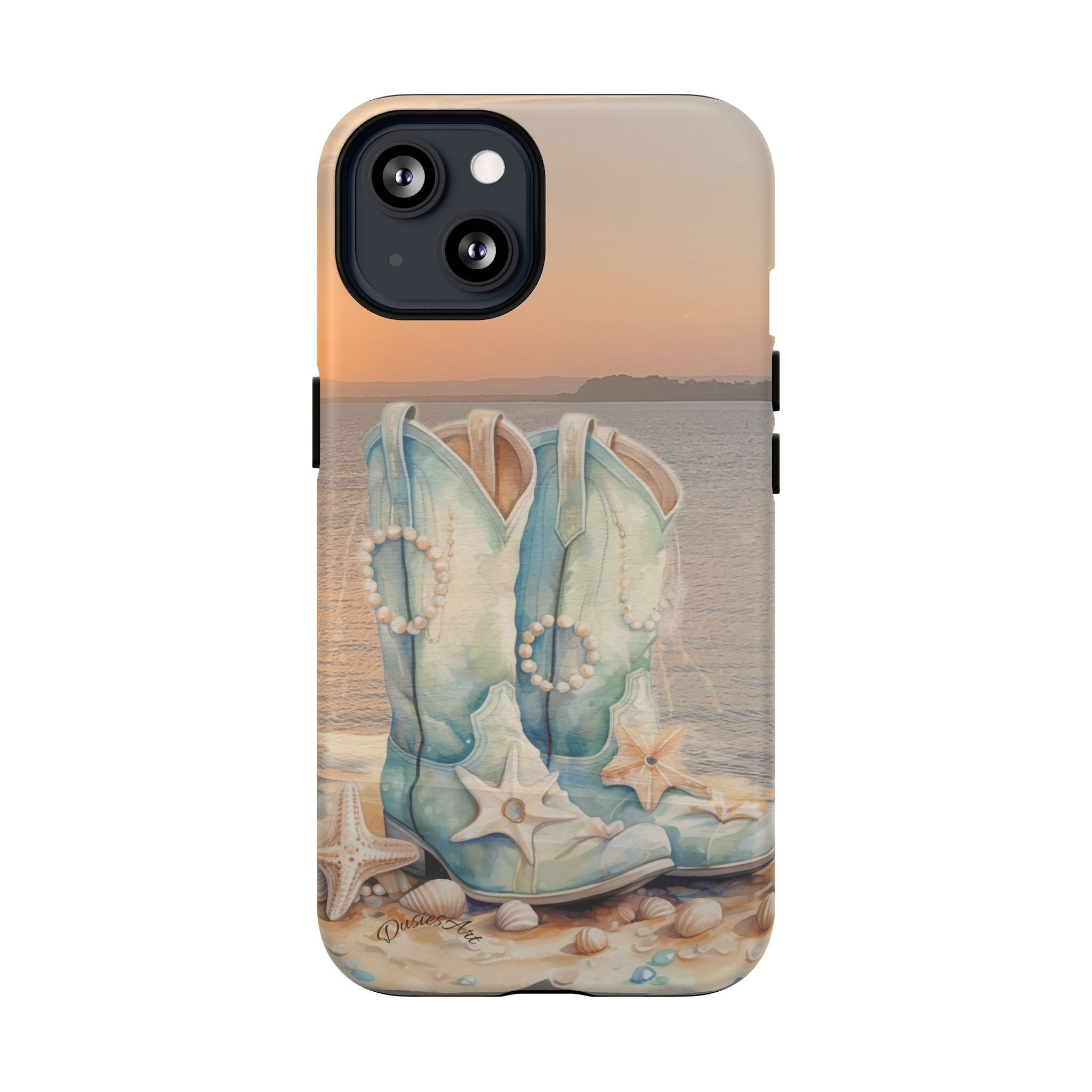 Sundown Boots Phone Case | Coastal Western Artwork| Tough Magnetic Case