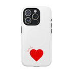 Red Heart Love Design Phone Case | Tough Magnetic Case