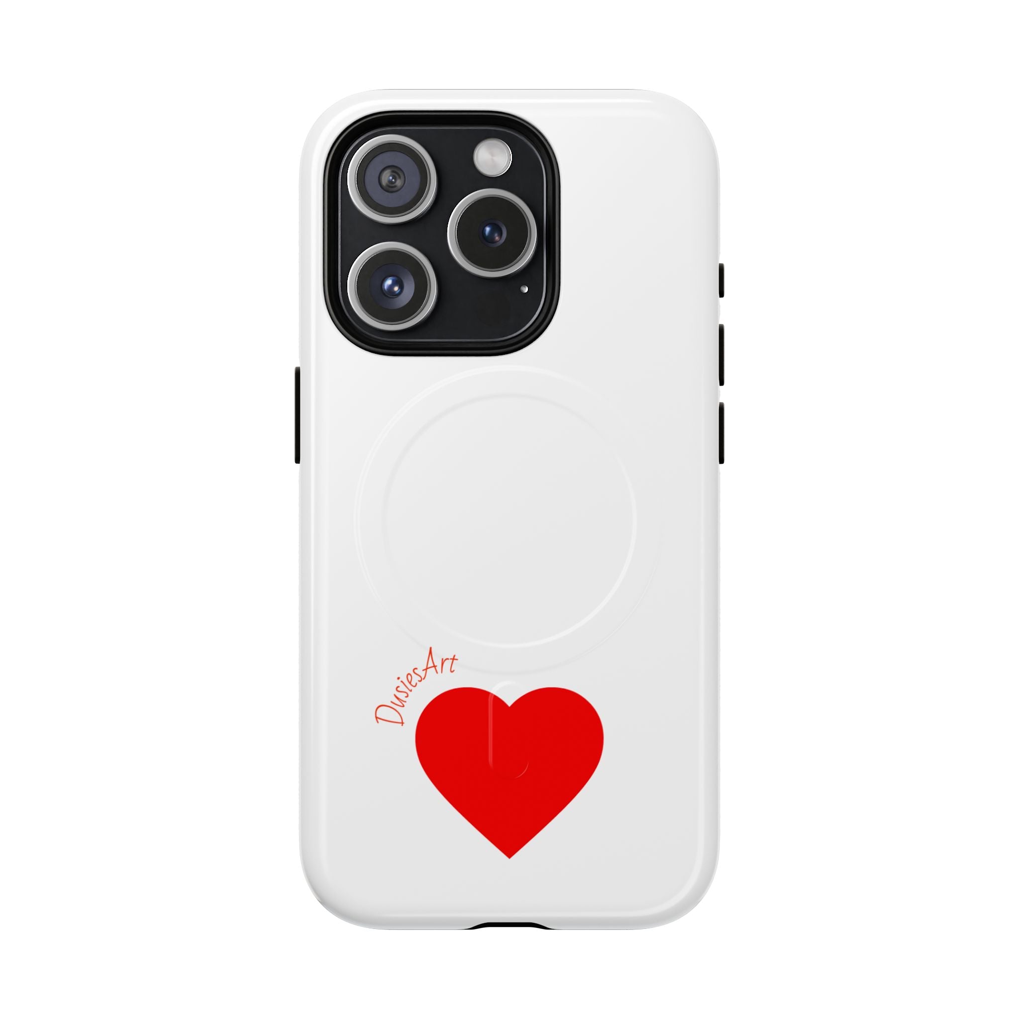 Red Heart Love Design Phone Case | Tough Magnetic Case