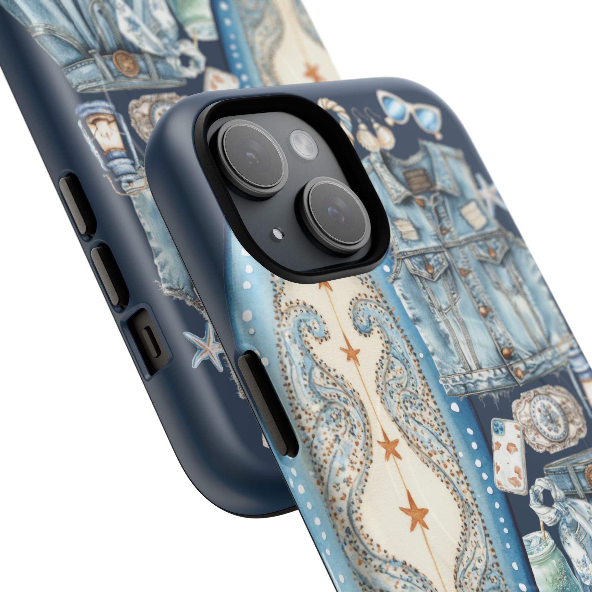 Sundown Cowgirl Boots Navy Tough Case