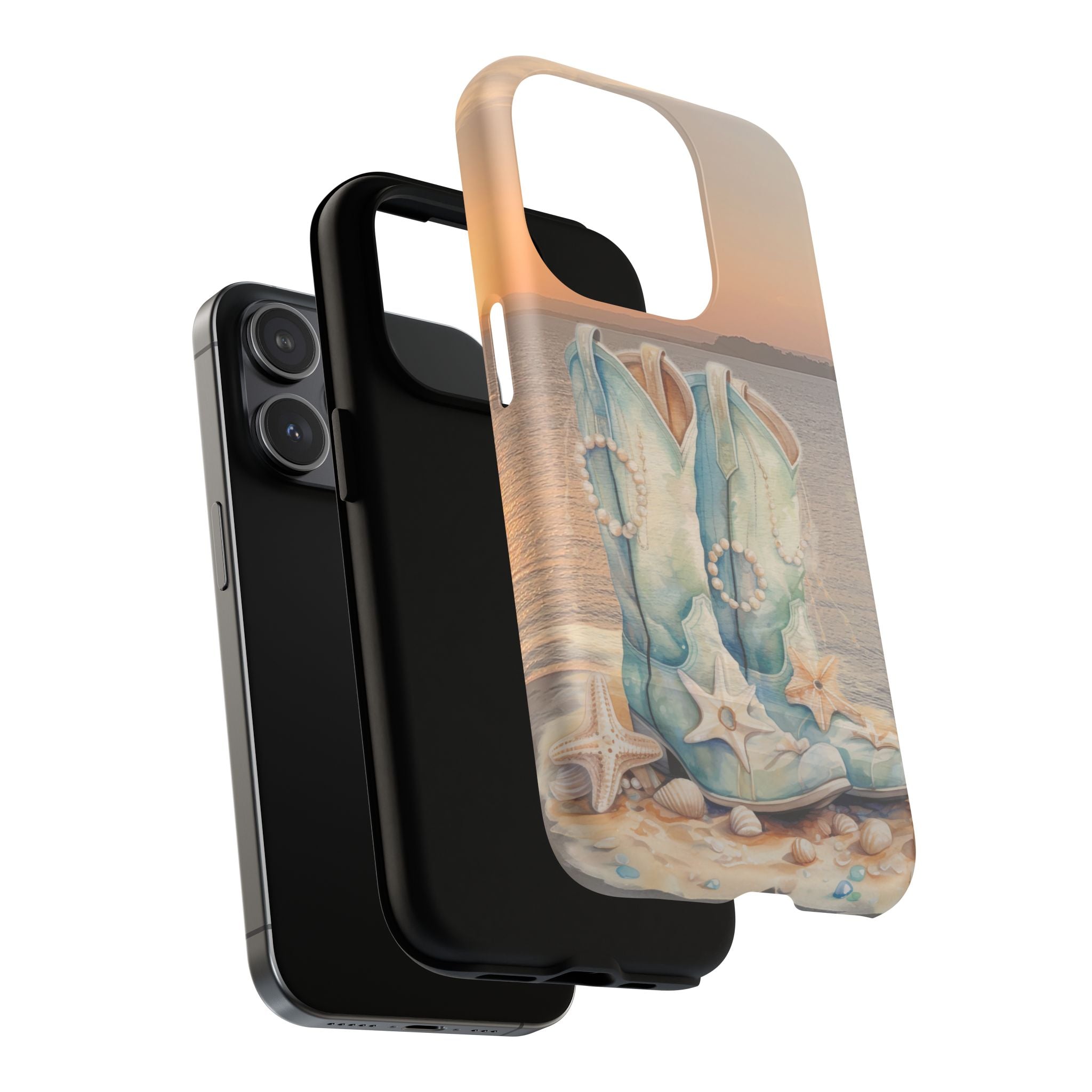 Turquoise Cowboy Boots Phone Case | Tough Magnetic Case