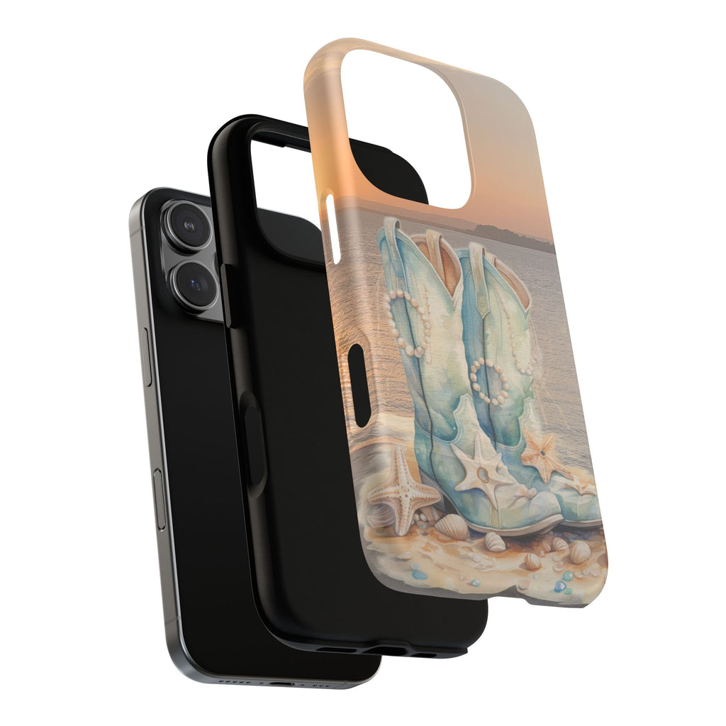 Turquoise Cowboy Boots Phone Case | Tough Magnetic Case