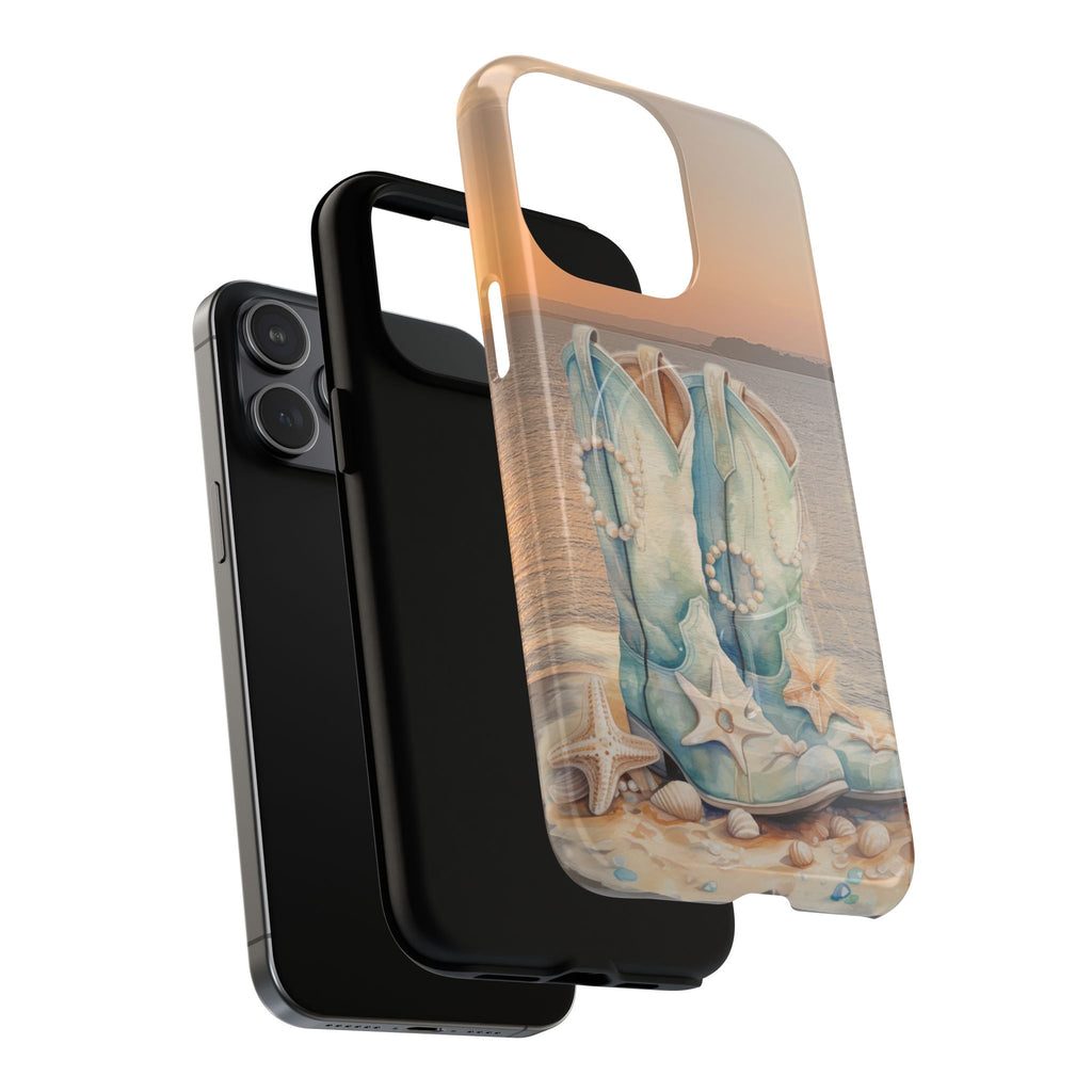 Turquoise Cowboy Boots Phone Case | Tough Magnetic Case