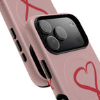 Red Doodle Hearts Phone Case | Tough Magnetic Case