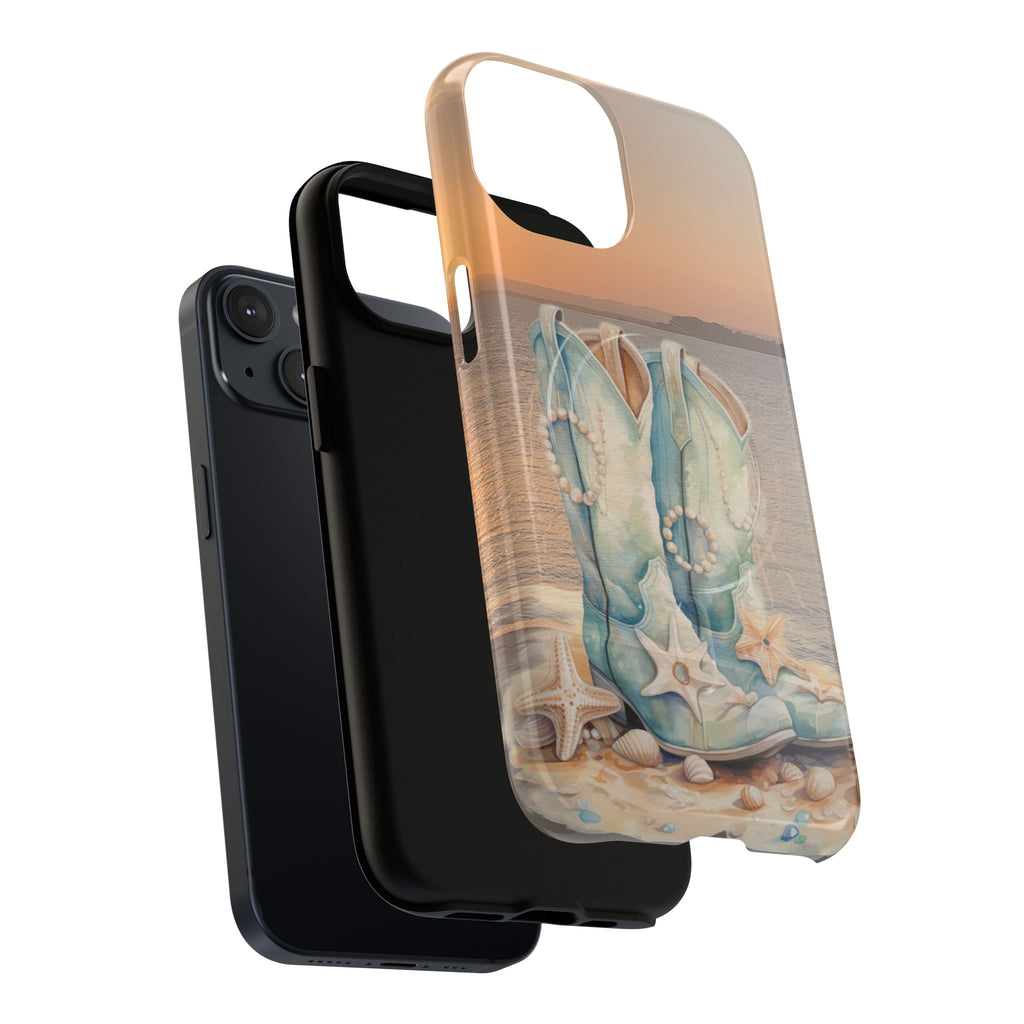 Turquoise Cowboy Boots Phone Case | Tough Magnetic Case