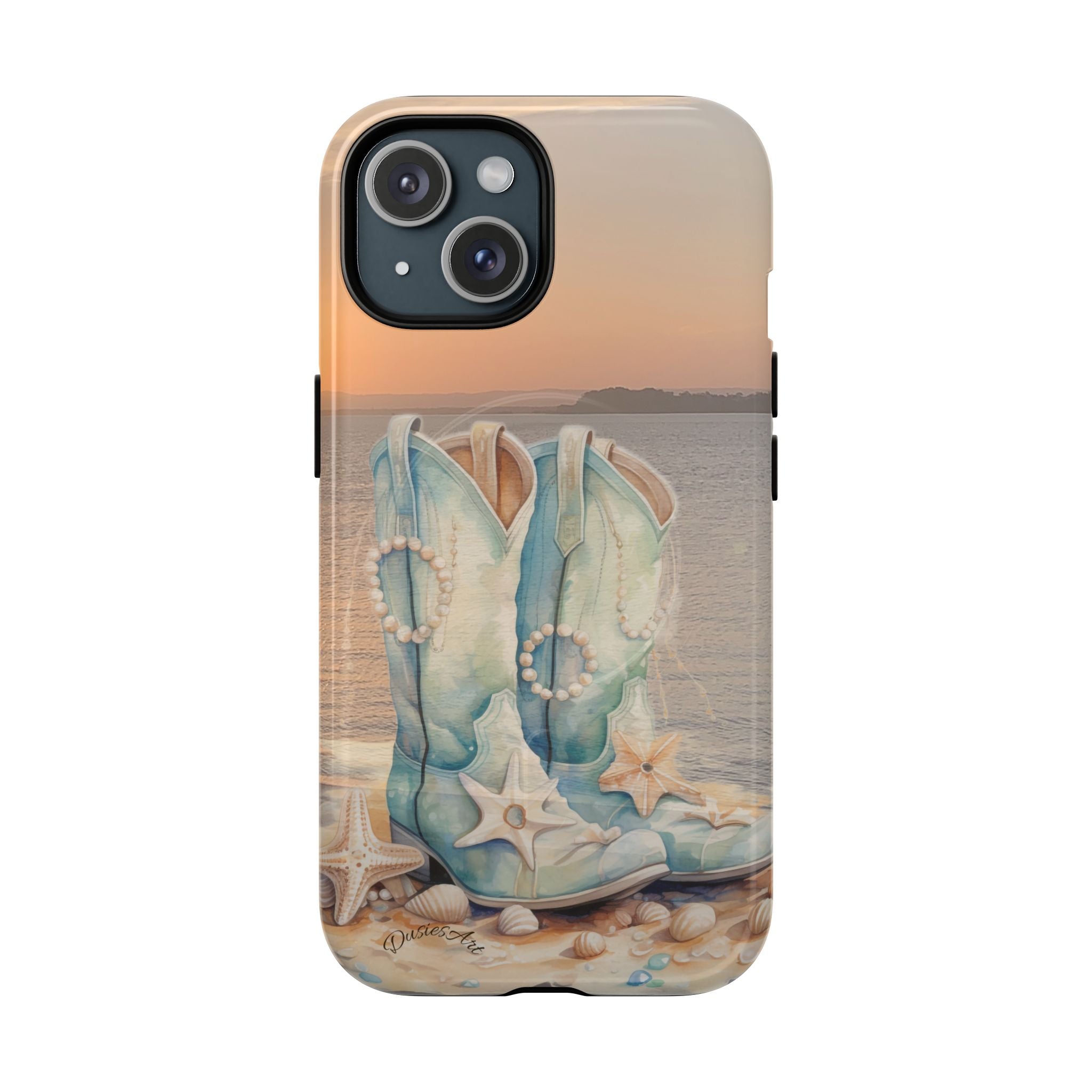 Sundown Boots Phone Case | Coastal Western Artwork| Tough Magnetic Case