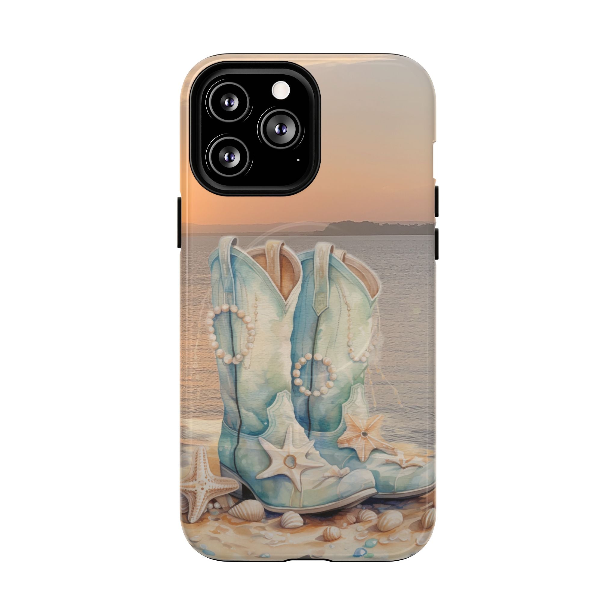 Turquoise Cowboy Boots Phone Case | Tough Magnetic Case