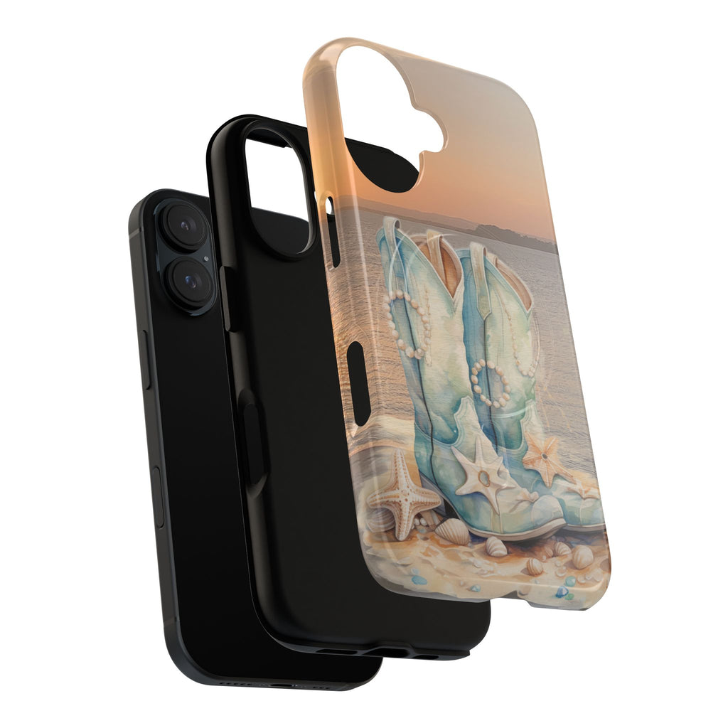 Turquoise Cowboy Boots Phone Case | Tough Magnetic Case