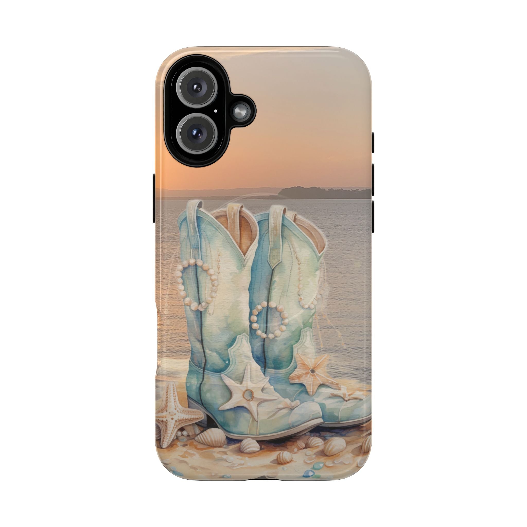 Turquoise Cowboy Boots Phone Case | Tough Magnetic Case