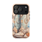 Seashell Cowgirl Boots Phone Case | Tough Magnetic Case