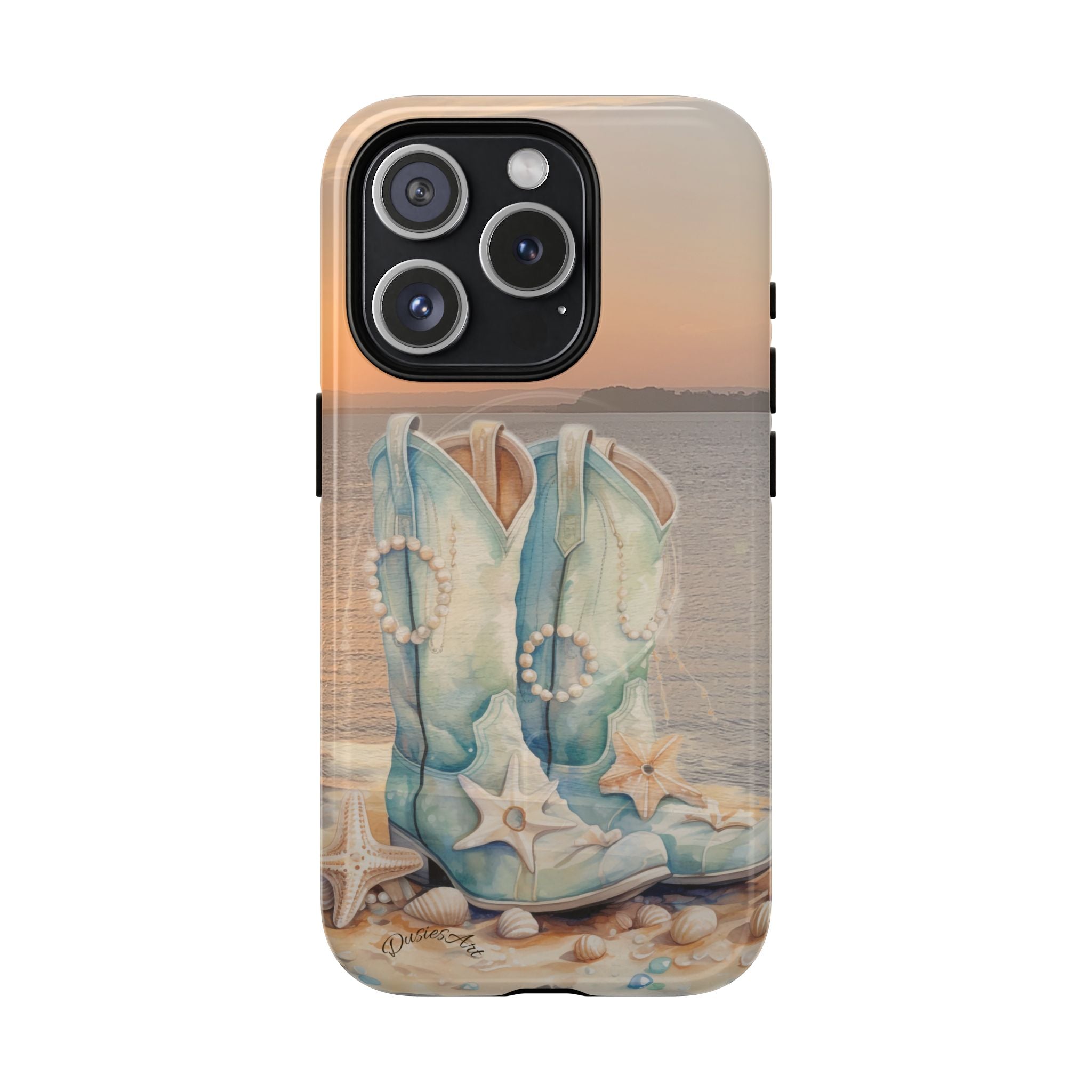 Sundown Boots Phone Case | Coastal Western Artwork| Tough Magnetic Case