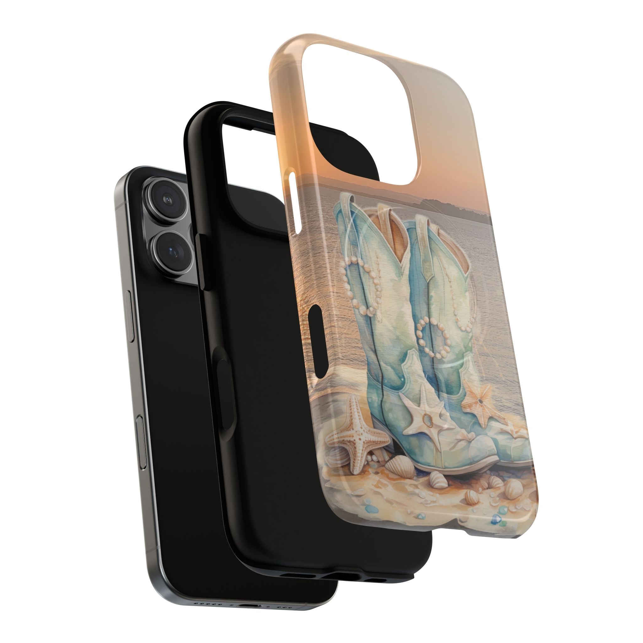 Turquoise Cowboy Boots Phone Case | Tough Magnetic Case