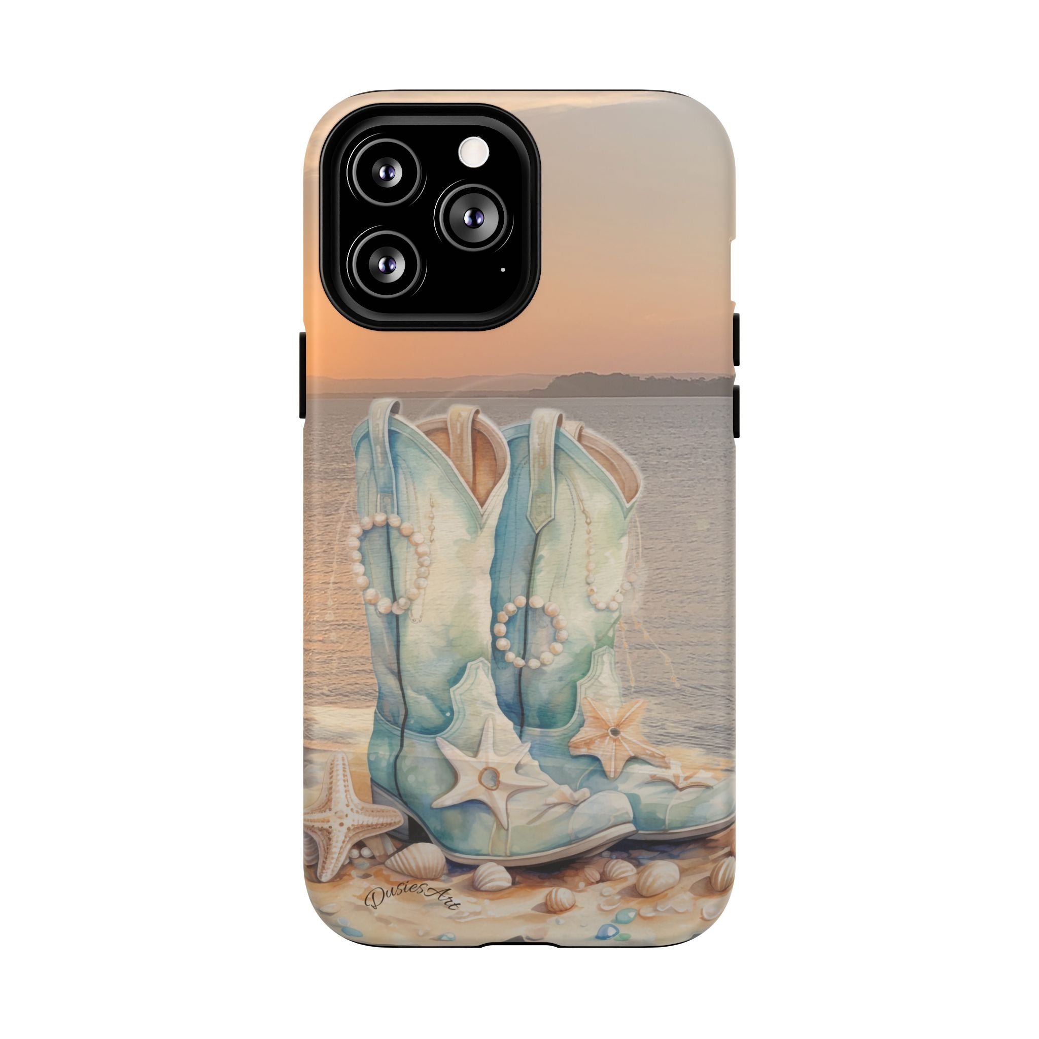 Sundown Boots Phone Case | Coastal Western Artwork| Tough Magnetic Case