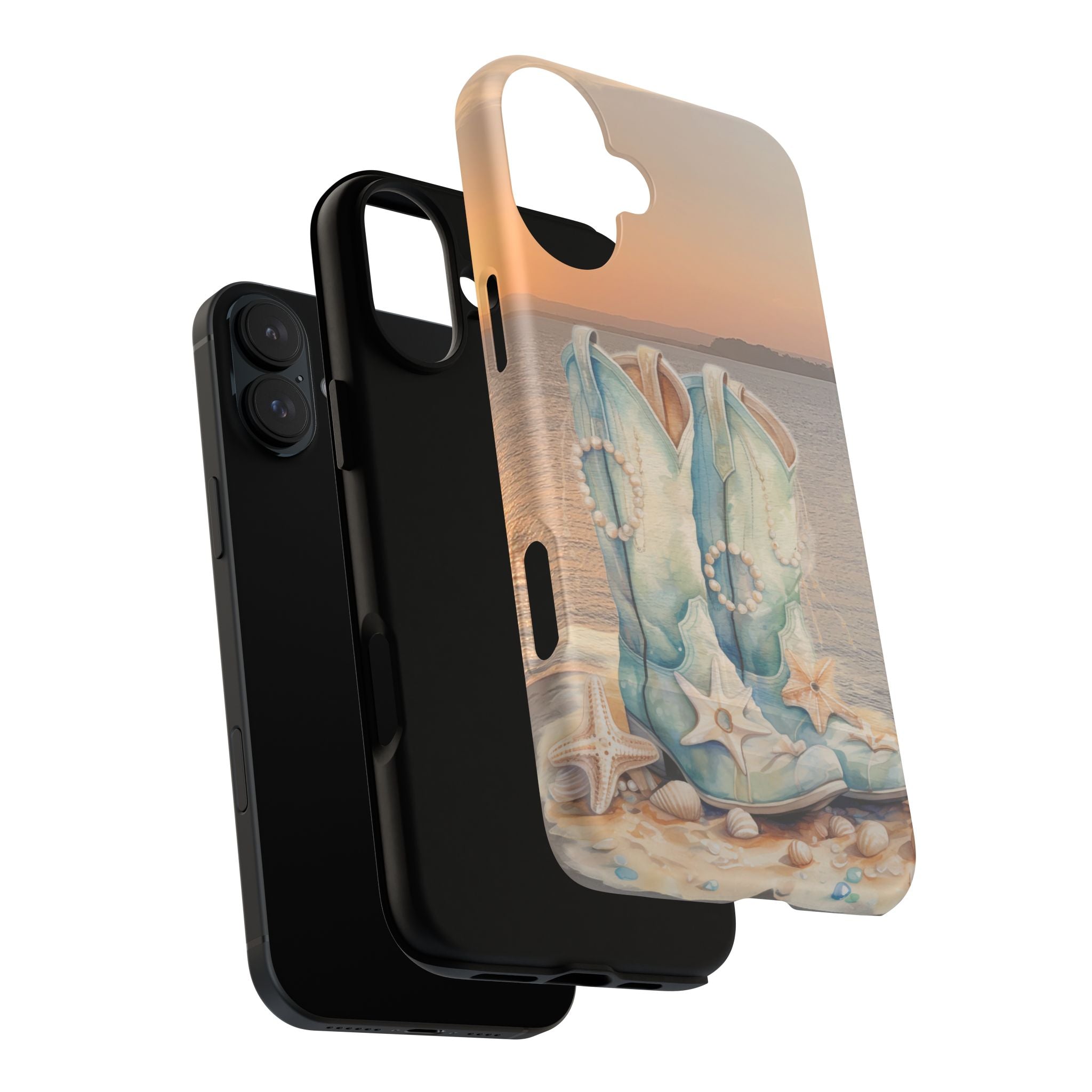 Turquoise Cowboy Boots Phone Case | Tough Magnetic Case
