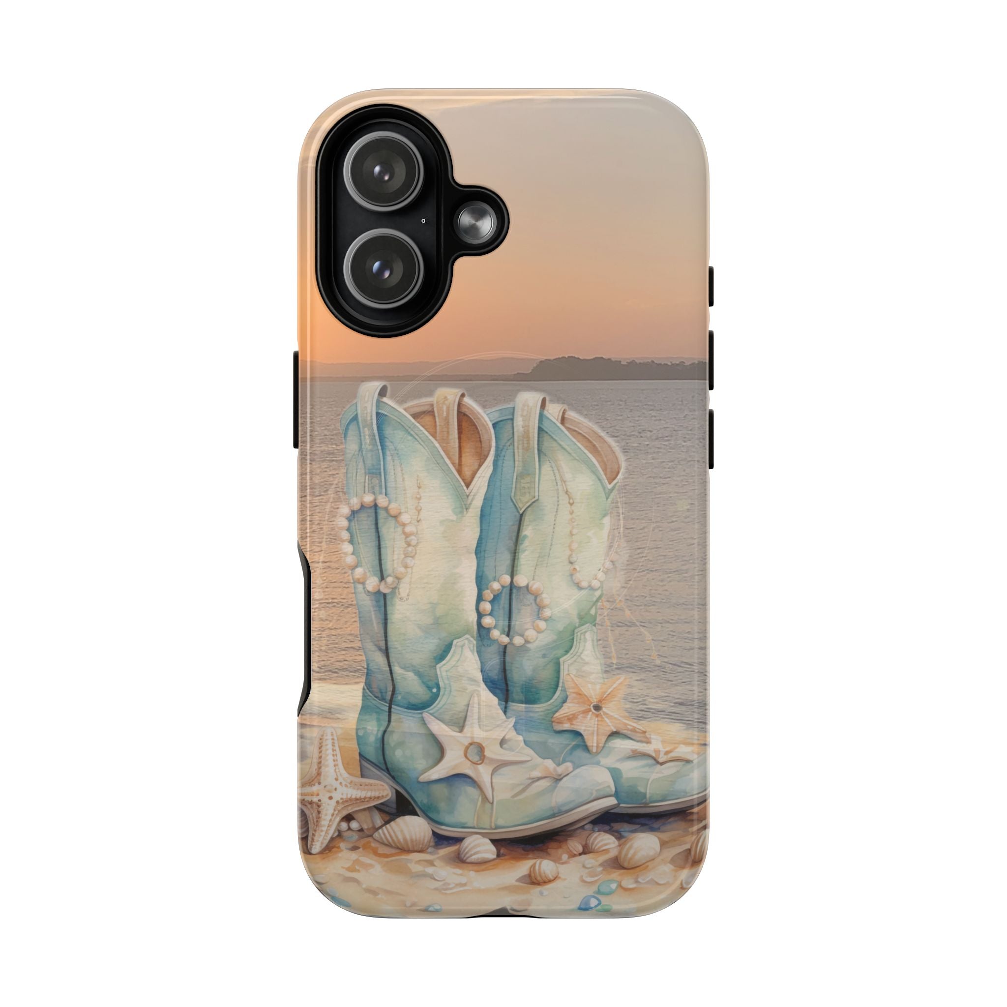Turquoise Cowboy Boots Phone Case | Tough Magnetic Case