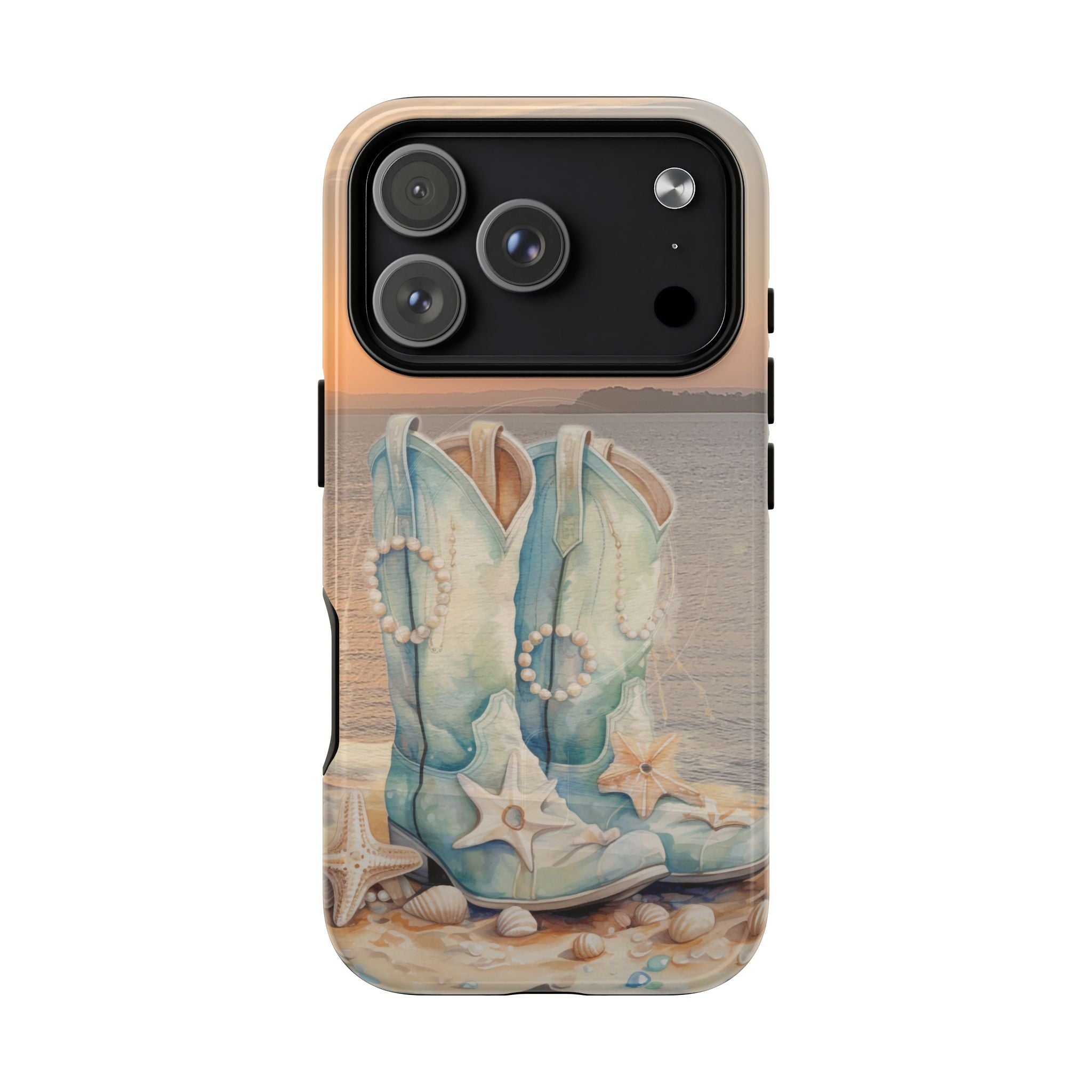 Turquoise Cowboy Boots Phone Case | Tough Magnetic Case