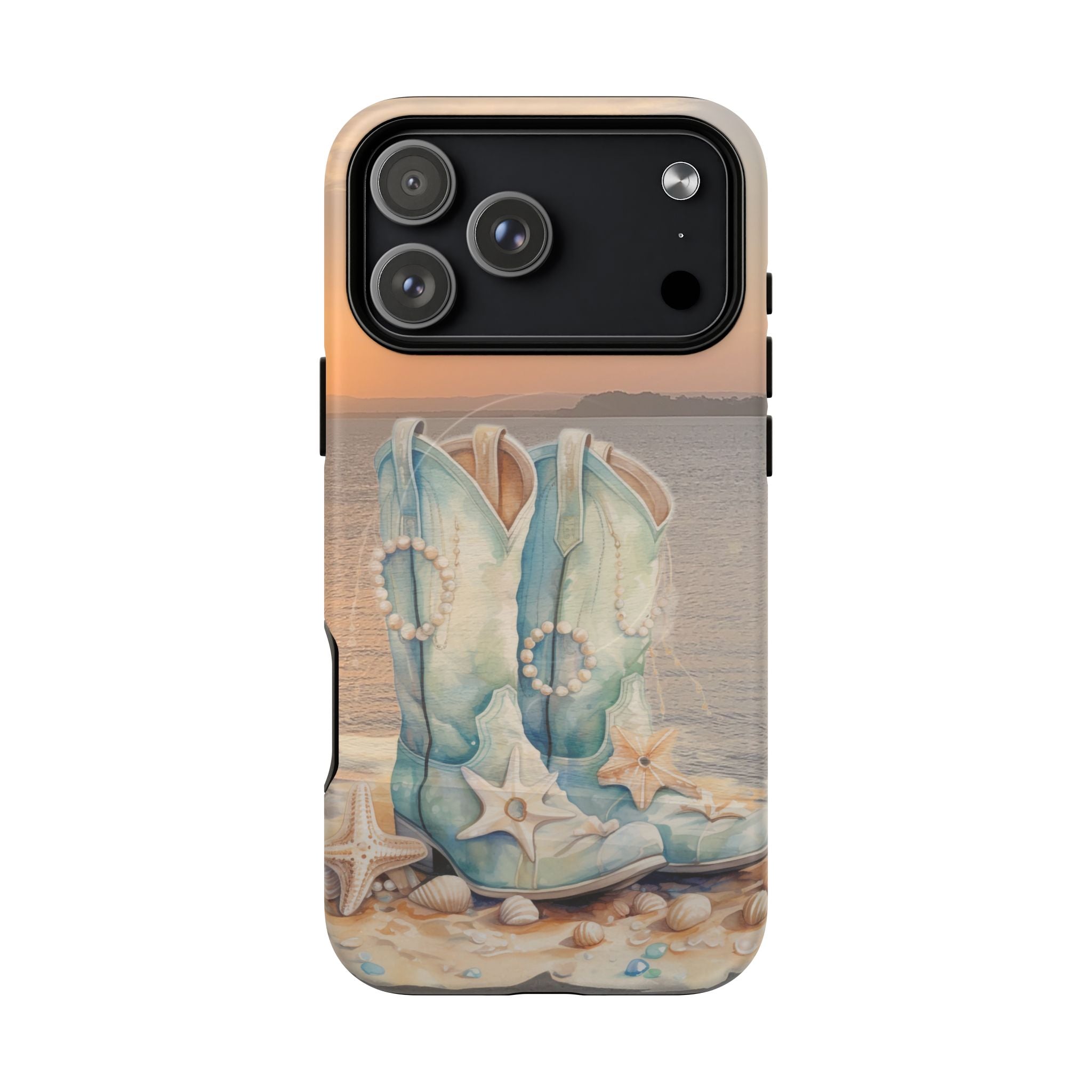 Turquoise Cowboy Boots Phone Case | Tough Magnetic Case