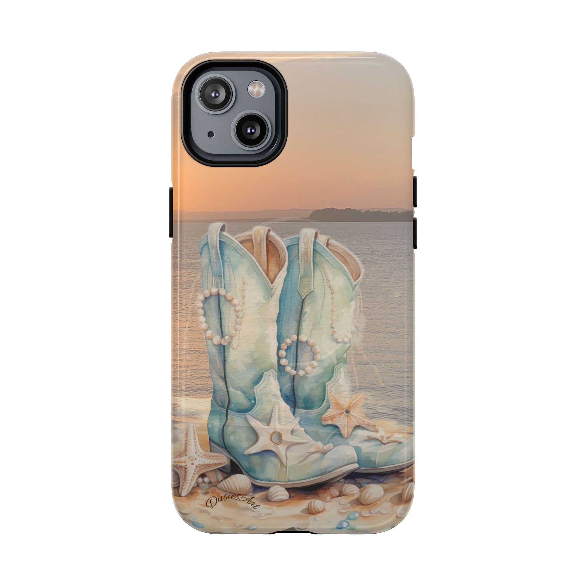 Sundown Boots Phone Case | Coastal Western Artwork| Tough Magnetic Case