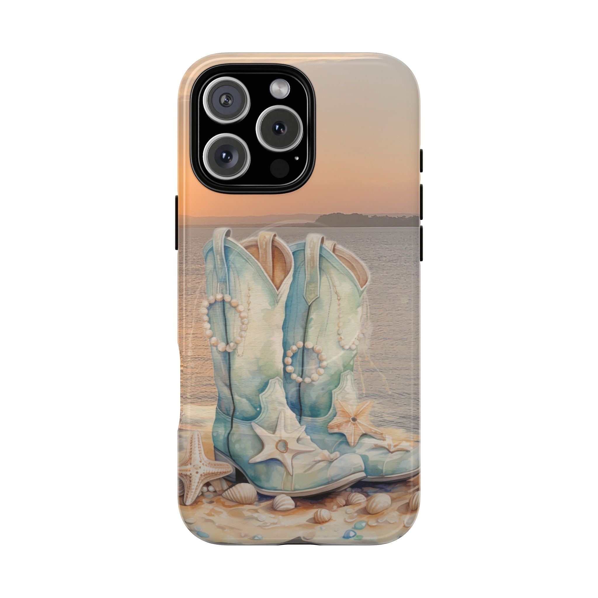 Turquoise Cowboy Boots Phone Case | Tough Magnetic Case