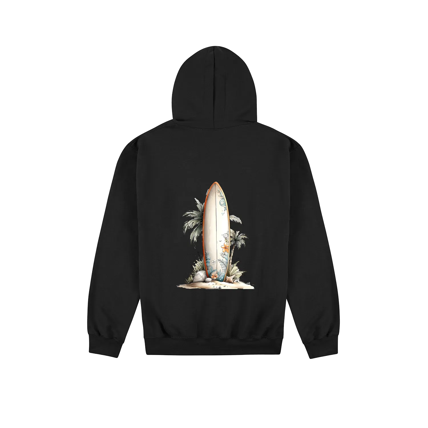 Black back flat lay