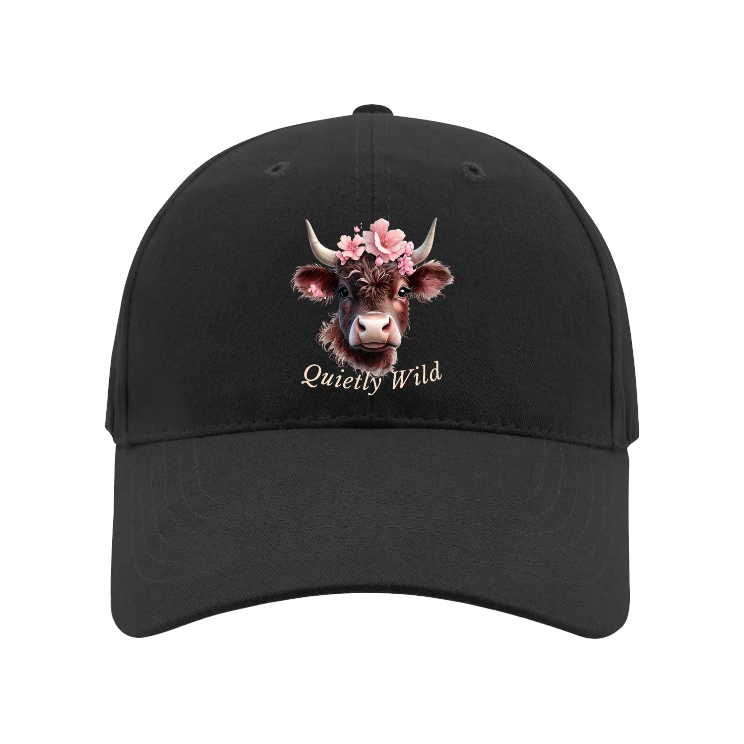 Black front flat lay