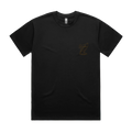 Black front flat lay