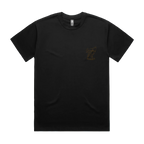 Black front flat lay