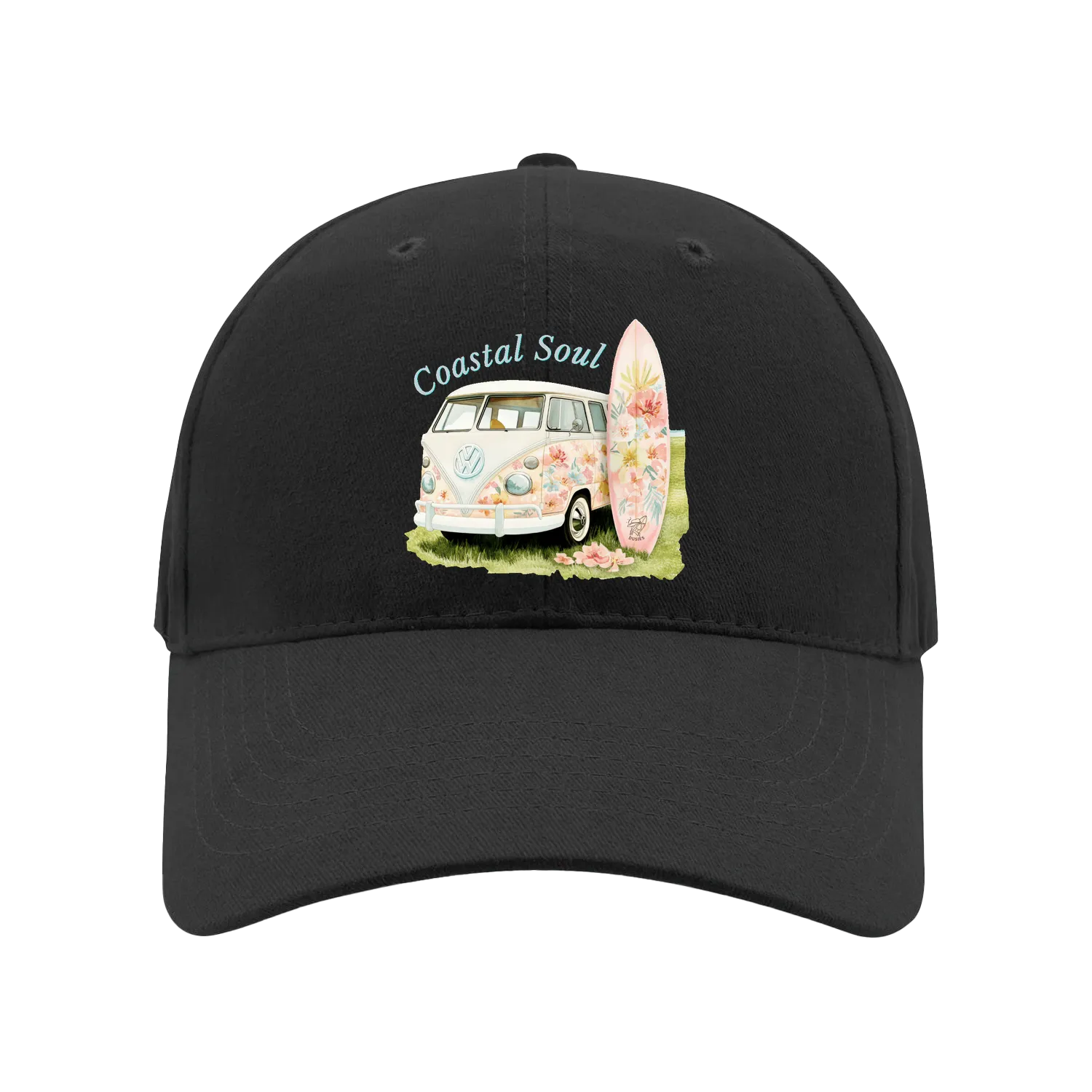 Black front flat lay