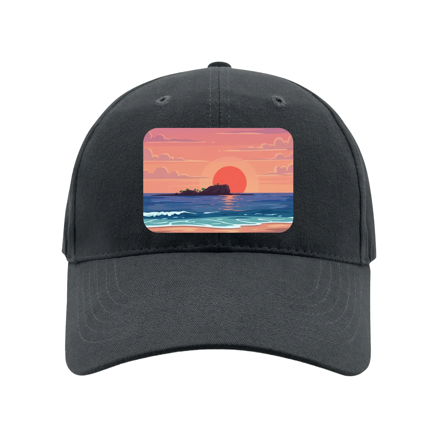 Charcoal front flat lay