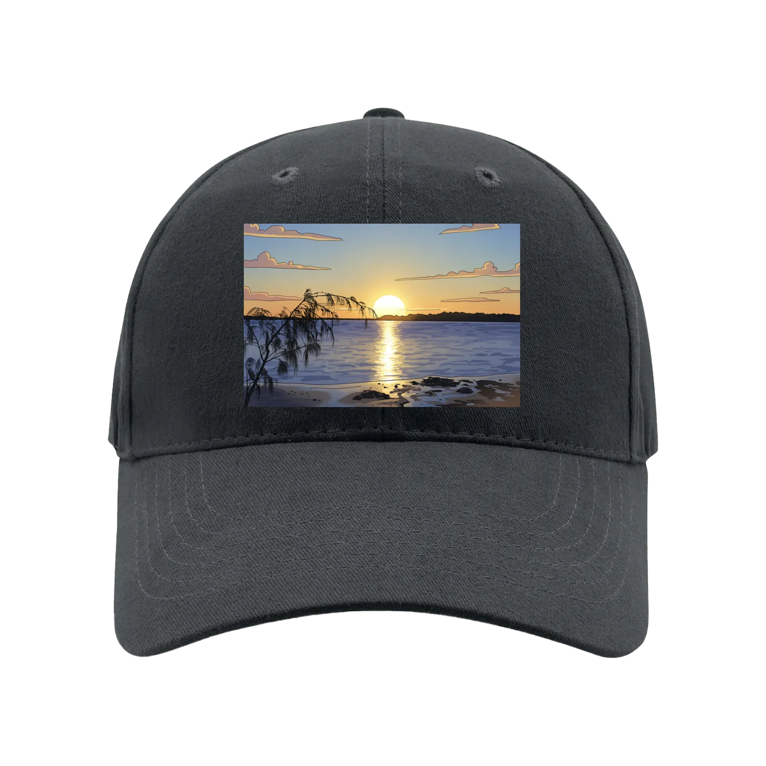 Charcoal front flat lay