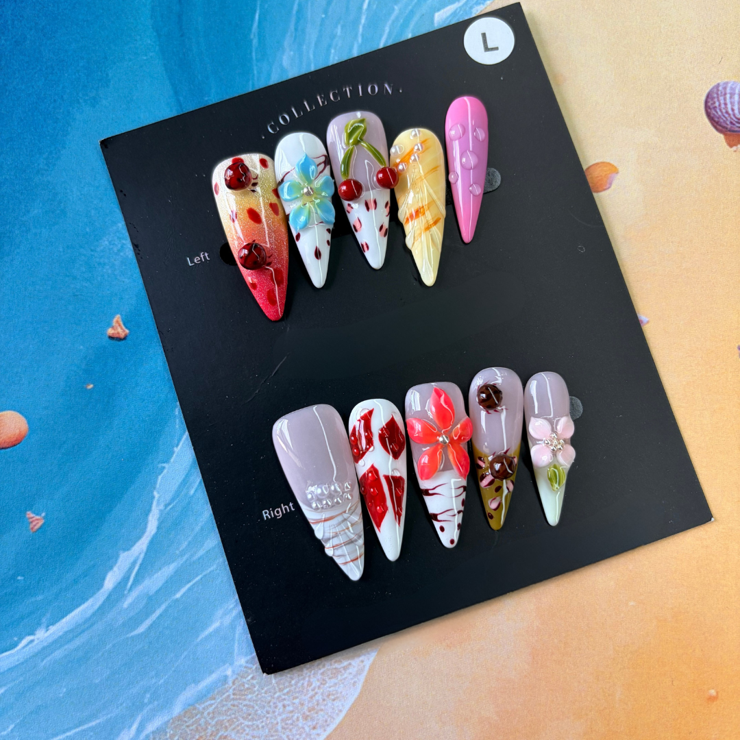 Cherry Blossum Press-On Nail Set