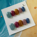 Coastal Spark Press-On Nail Set