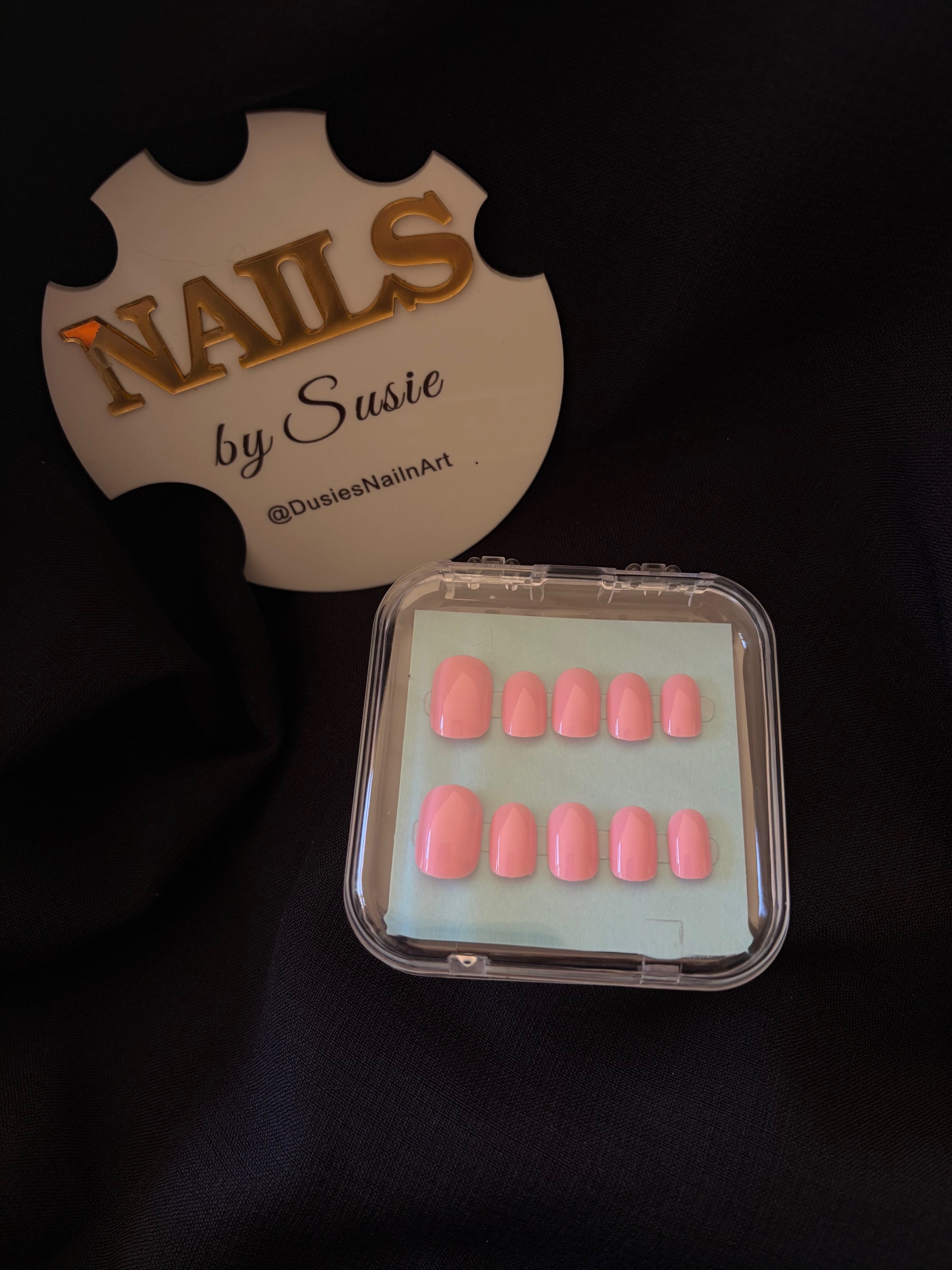 Pink Tide Press-on Nail Set (Large)