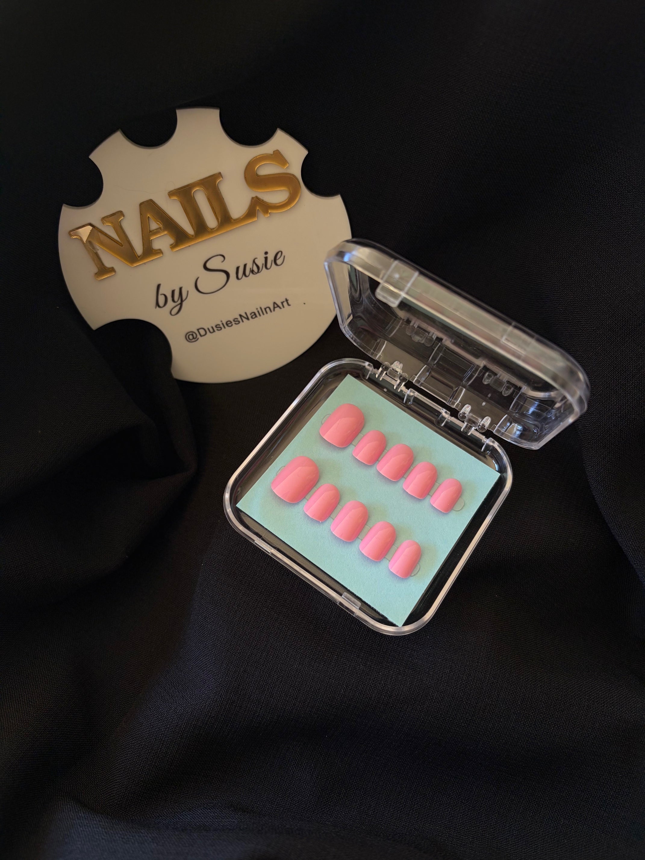 Pink Tide Press-on Nail Set (Large)