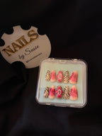 Pink Safari Coast Press On-Nail Set