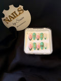 Emerald Green Press On-Nail Set