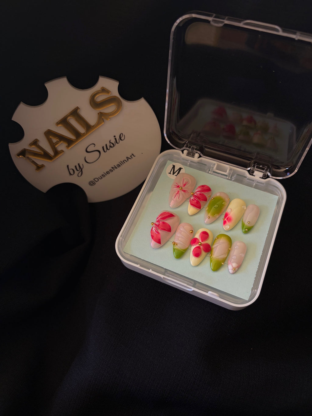 Watermelon Tide Press On-Nail Set